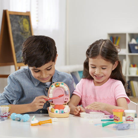 Play-Doh Cabinet dentaire pour enfants, 8 Pots de pâte a modeler atoxique, playdoh classique, des 3 ans