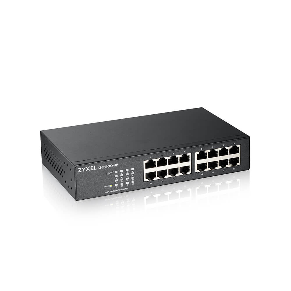 Switch réseau ethernet Gigabit Zyxel GS1100 v3 - 16 ports