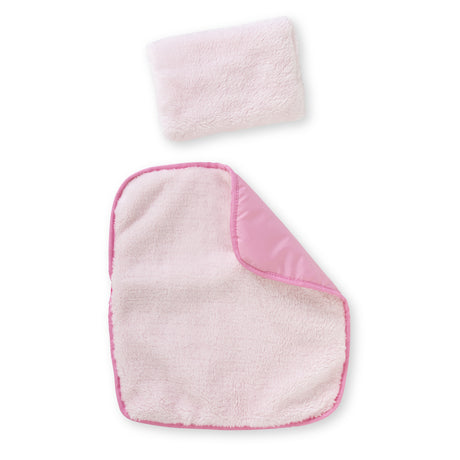 Accessoires poupons - COROLLE - Ensemble Couffin Peluche Rose - pour poupons 36 et 42 cm - des 3 ans