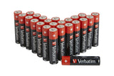 Lot de 24 piles Alcaline Verbatim Premium type AAA (LR03) 1,5V