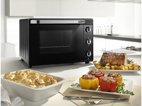 Mini-four - Chaleur tournante - DELONGHI - EO 40112.BK - Noir - Porte double vitrage - 40 L - 51,5 x 44 x 36 cm - 2000 W