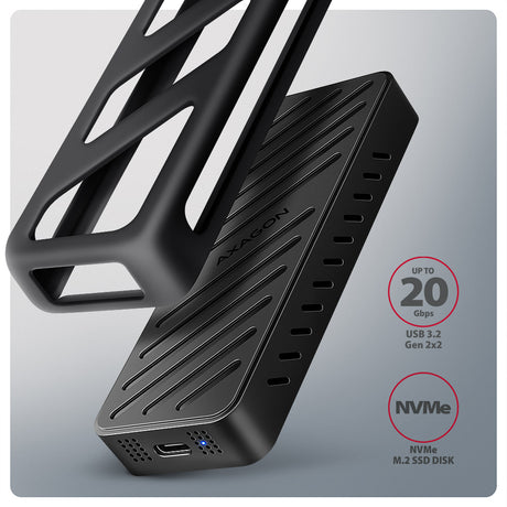 Boitier externe USB-C 3.2 Axagon EEM2-20G - NVMe M.2 Type 2280 (Noir)