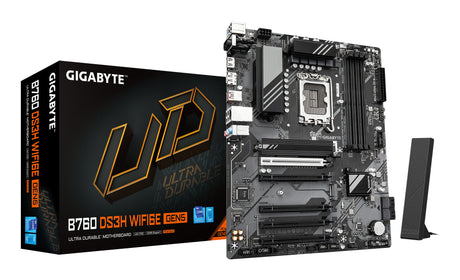 Carte mere - GIGABYTE - B760 DS3H WF6E GEN5 - Format ATX - Chipset Intel B760 - PCIe 5.0