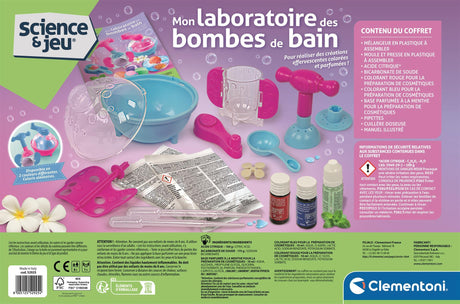 Mon laboratoire des bombes de bain - Clementoni - Science & Jeu - Jeux Scientifiques