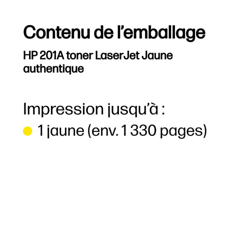 Cartouche d'encre Hp TONER 201 A JAUNE