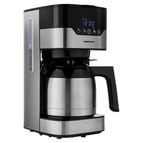 Cafetiere filtre programmable avec carafe - MEDION - MD 18458 - isotherme - 900W - 1,2 L
