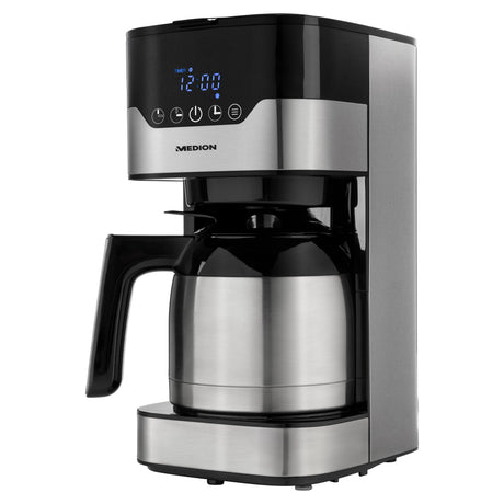 Cafetiere filtre programmable avec carafe - MEDION - MD 18458 - isotherme - 900W - 1,2 L