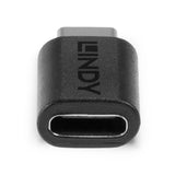 Adaptateur USB-C Lindy vers USB-C (Noir)