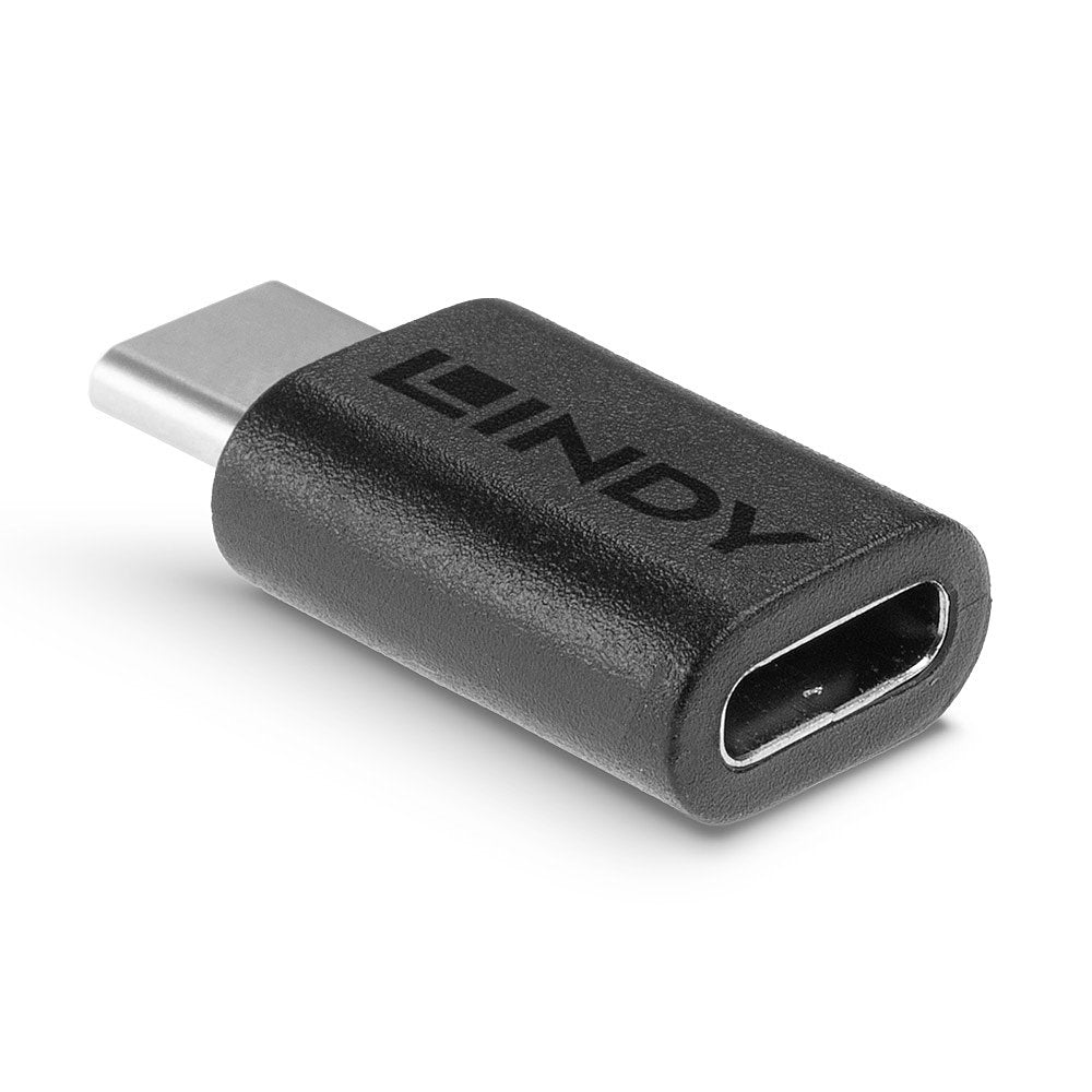 Adaptateur USB-C Lindy vers USB-C (Noir)