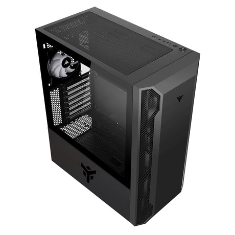 Boitier Moyen Tour ATX iTek Vertibra X210 RGB avec panneau vitré (Noir)