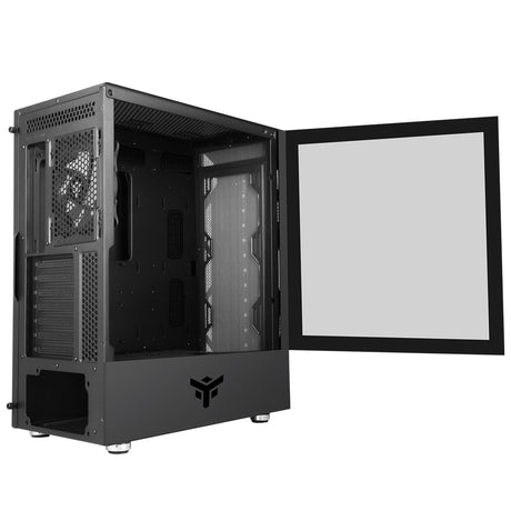 Boitier Moyen Tour ATX iTek Vertibra X210 RGB avec panneau vitré (Noir)