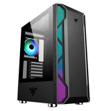 Boitier Moyen Tour ATX iTek Vertibra X210 RGB avec panneau vitré (Noir)