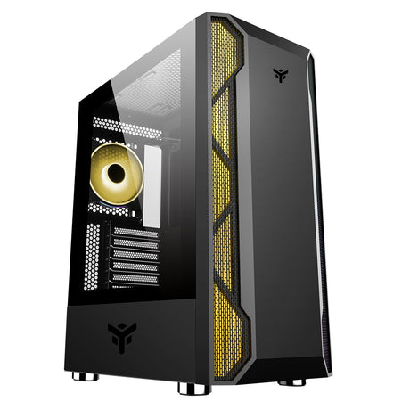 Boitier Moyen Tour ATX iTek Vertibra X210 RGB avec panneau vitré (Noir)