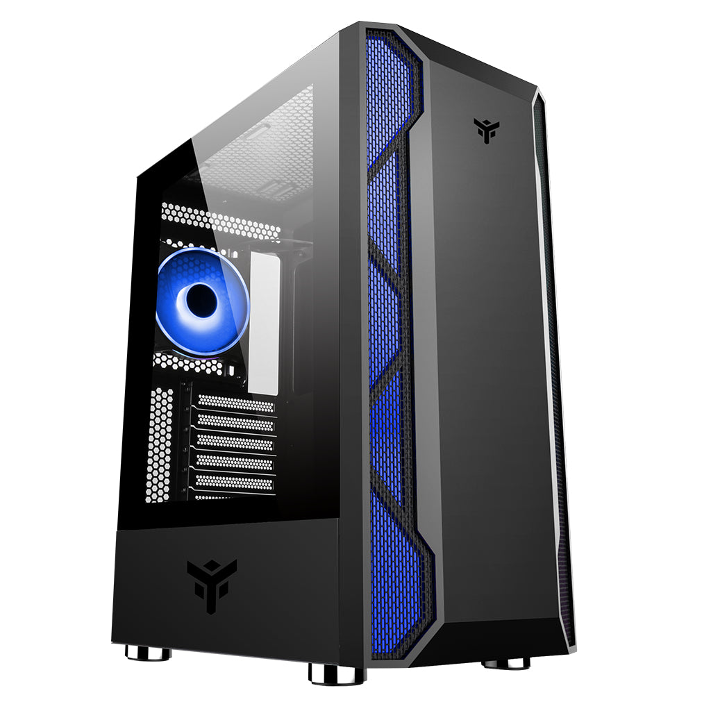 Boitier Moyen Tour ATX iTek Vertibra X210 RGB avec panneau vitré (Noir)