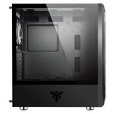 Boitier Moyen Tour ATX iTek Vertibra X210 RGB avec panneau vitré (Noir)