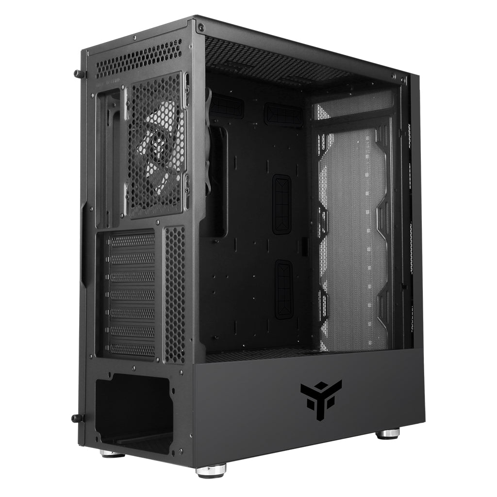 Boitier Moyen Tour ATX iTek Vertibra X210 RGB avec panneau vitré (Noir)