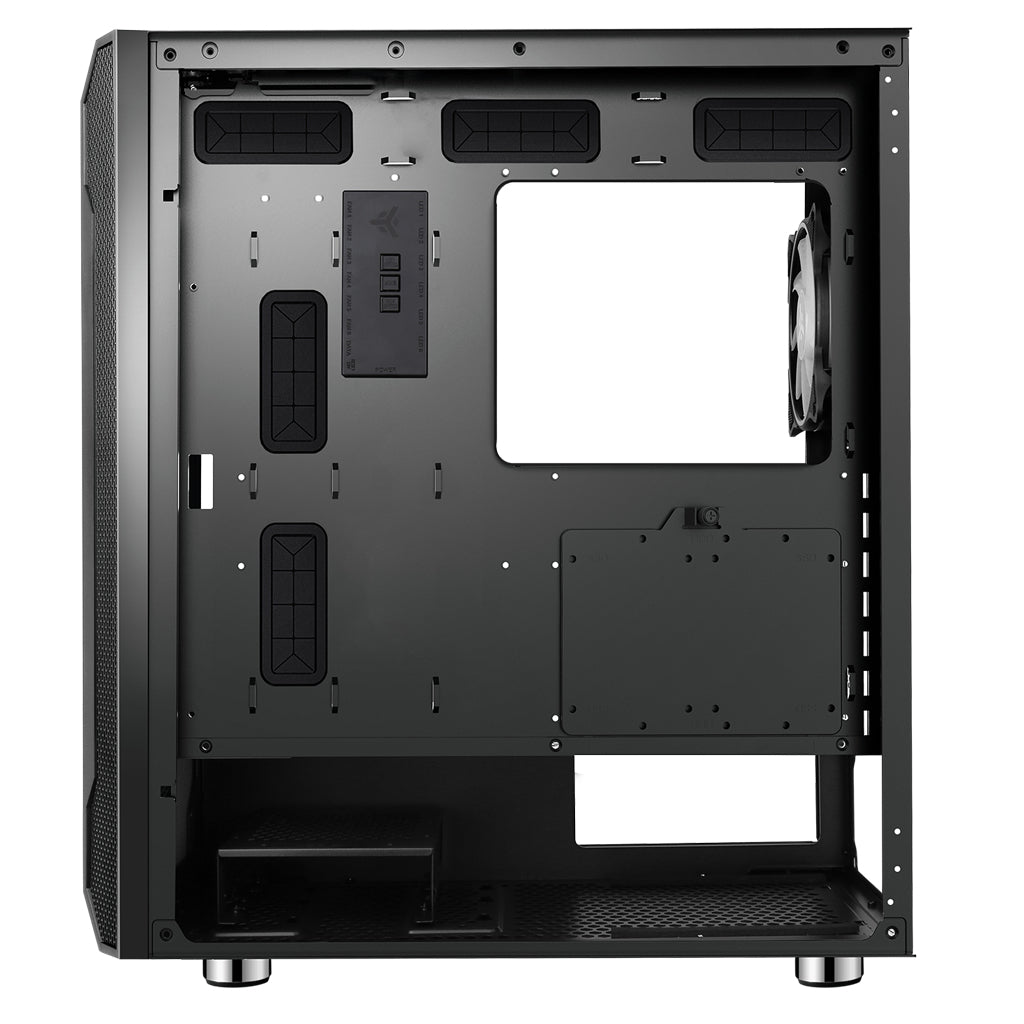 Boitier Moyen Tour ATX iTek Vertibra X210 RGB avec panneau vitré (Noir)