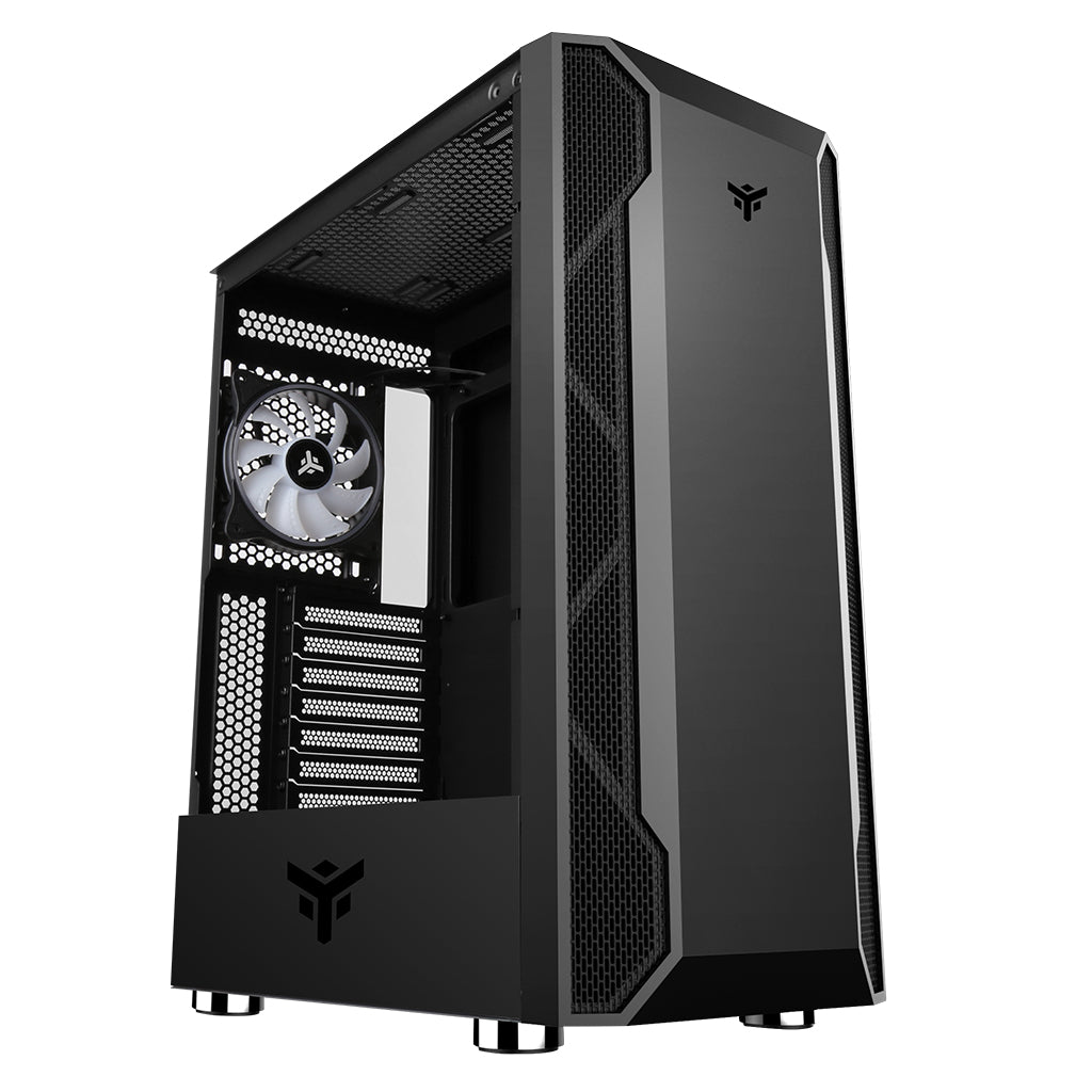 Boitier Moyen Tour ATX iTek Vertibra X210 RGB avec panneau vitré (Noir)