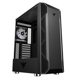 Boitier Moyen Tour ATX iTek Vertibra X210 RGB avec panneau vitré (Noir)