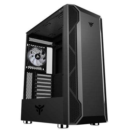 Boitier Moyen Tour ATX iTek Vertibra X210 RGB avec panneau vitré (Noir)