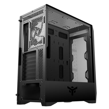 Boitier Moyen Tour ATX iTek Vertibra Y210 RGB avec panneau vitré (Noir)