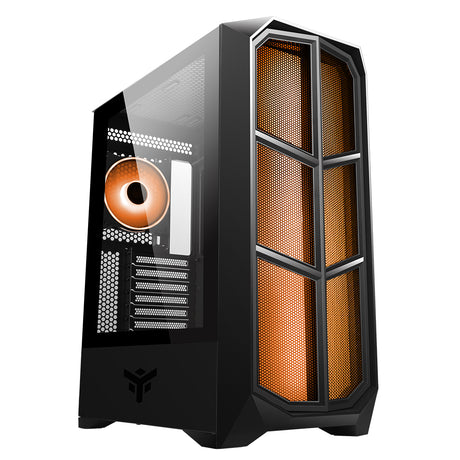 Boitier Moyen Tour ATX iTek Vertibra Y210 RGB avec panneau vitré (Noir)