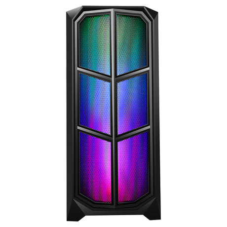Boitier Moyen Tour ATX iTek Vertibra Y210 RGB avec panneau vitré (Noir)