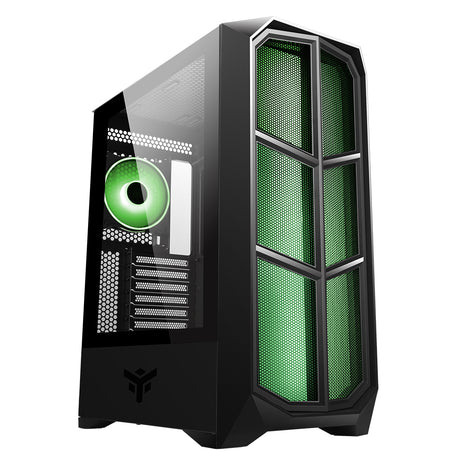 Boitier Moyen Tour ATX iTek Vertibra Y210 RGB avec panneau vitré (Noir)