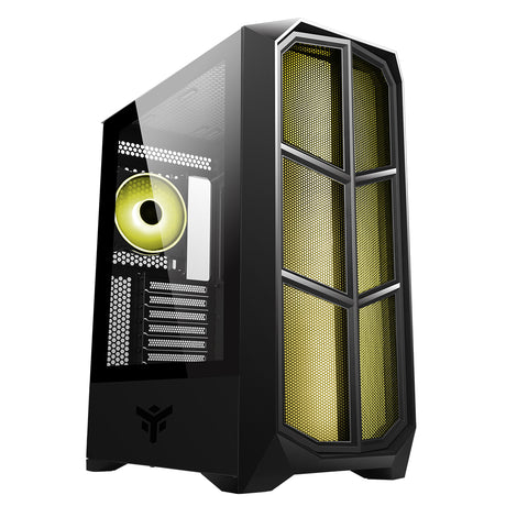 Boitier Moyen Tour ATX iTek Vertibra Y210 RGB avec panneau vitré (Noir)