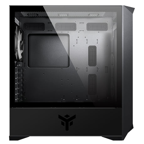 Boitier Moyen Tour ATX iTek Vertibra Y210 RGB avec panneau vitré (Noir)