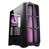 Boitier Moyen Tour ATX iTek Vertibra Y210 RGB avec panneau vitré (Noir)