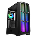 Boitier Moyen Tour ATX iTek Vertibra Y210 RGB avec panneau vitré (Noir)
