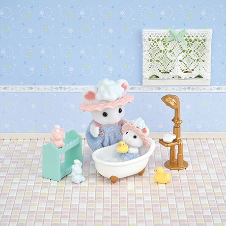 Le bain des freres Souris Marshmallow - SYLVANIAN FAMILIES - 5805