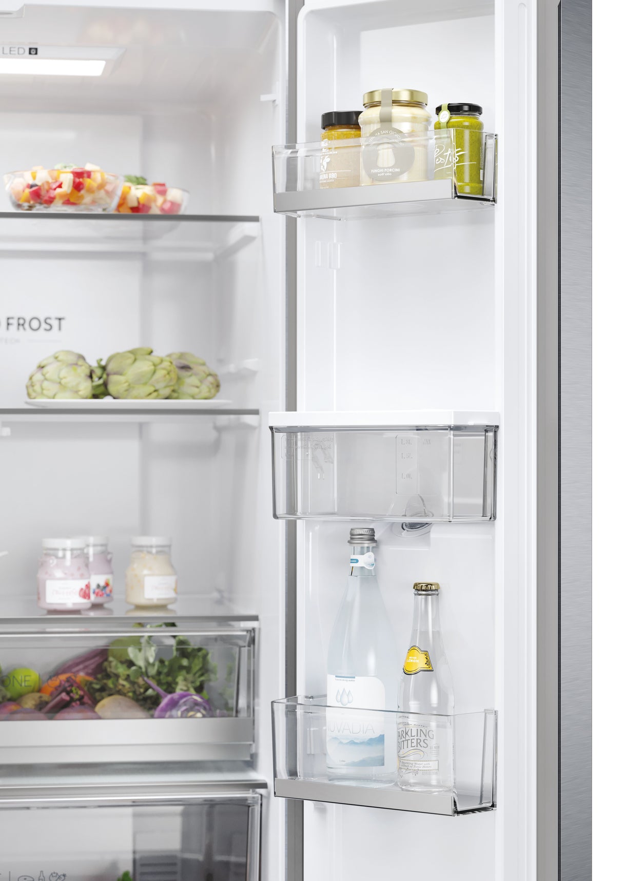 Réfrigérateur Multi-Portes - HAIER - HFR5720EWMG - Classe E - 477 L (337+140) - 37 dB - Silver