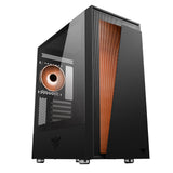 Boitier Moyen Tour ATX iTek Vertibra V210 RGB avec panneau vitré (Noir)