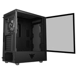 Boitier Moyen Tour ATX iTek Vertibra V210 RGB avec panneau vitré (Noir)