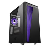 Boitier Moyen Tour ATX iTek Vertibra V210 RGB avec panneau vitré (Noir)