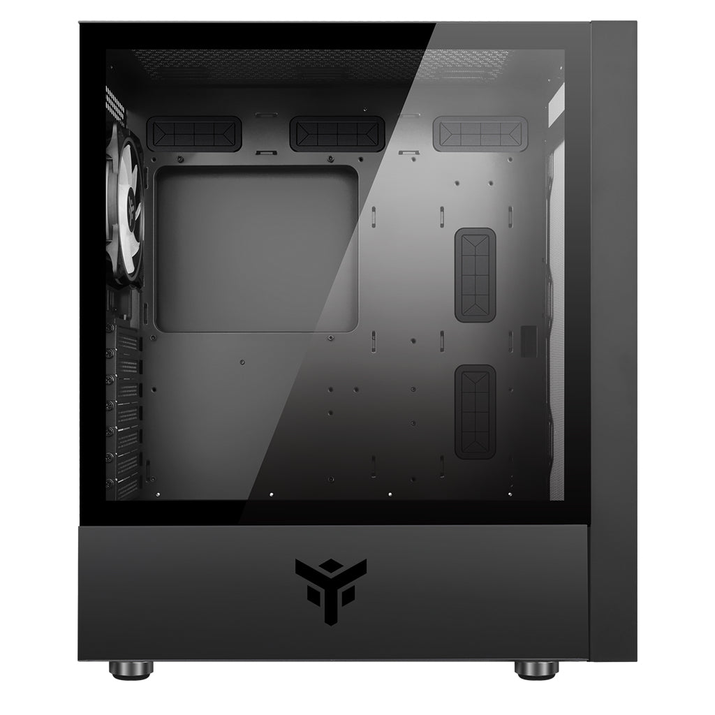 Boitier Moyen Tour ATX iTek Vertibra V210 RGB avec panneau vitré (Noir)