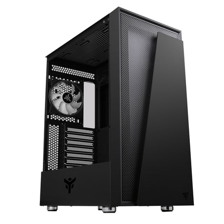 Boitier Moyen Tour ATX iTek Vertibra V210 RGB avec panneau vitré (Noir)
