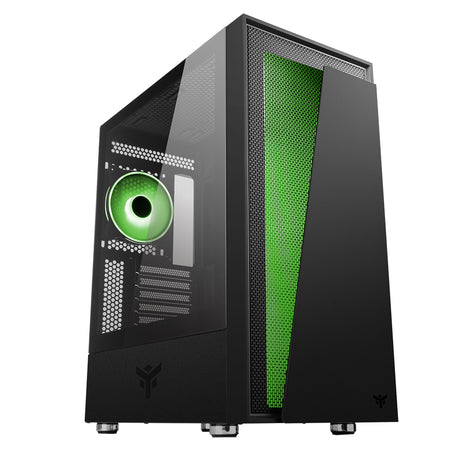 Boitier Moyen Tour ATX iTek Vertibra V210 RGB avec panneau vitré (Noir)
