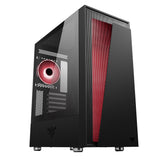 Boitier Moyen Tour ATX iTek Vertibra V210 RGB avec panneau vitré (Noir)