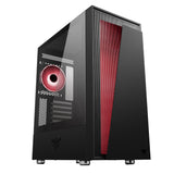 Boitier Moyen Tour ATX iTek Vertibra V210 RGB avec panneau vitré (Noir)