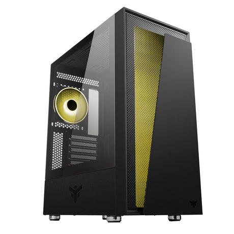 Boitier Moyen Tour ATX iTek Vertibra V210 RGB avec panneau vitré (Noir)