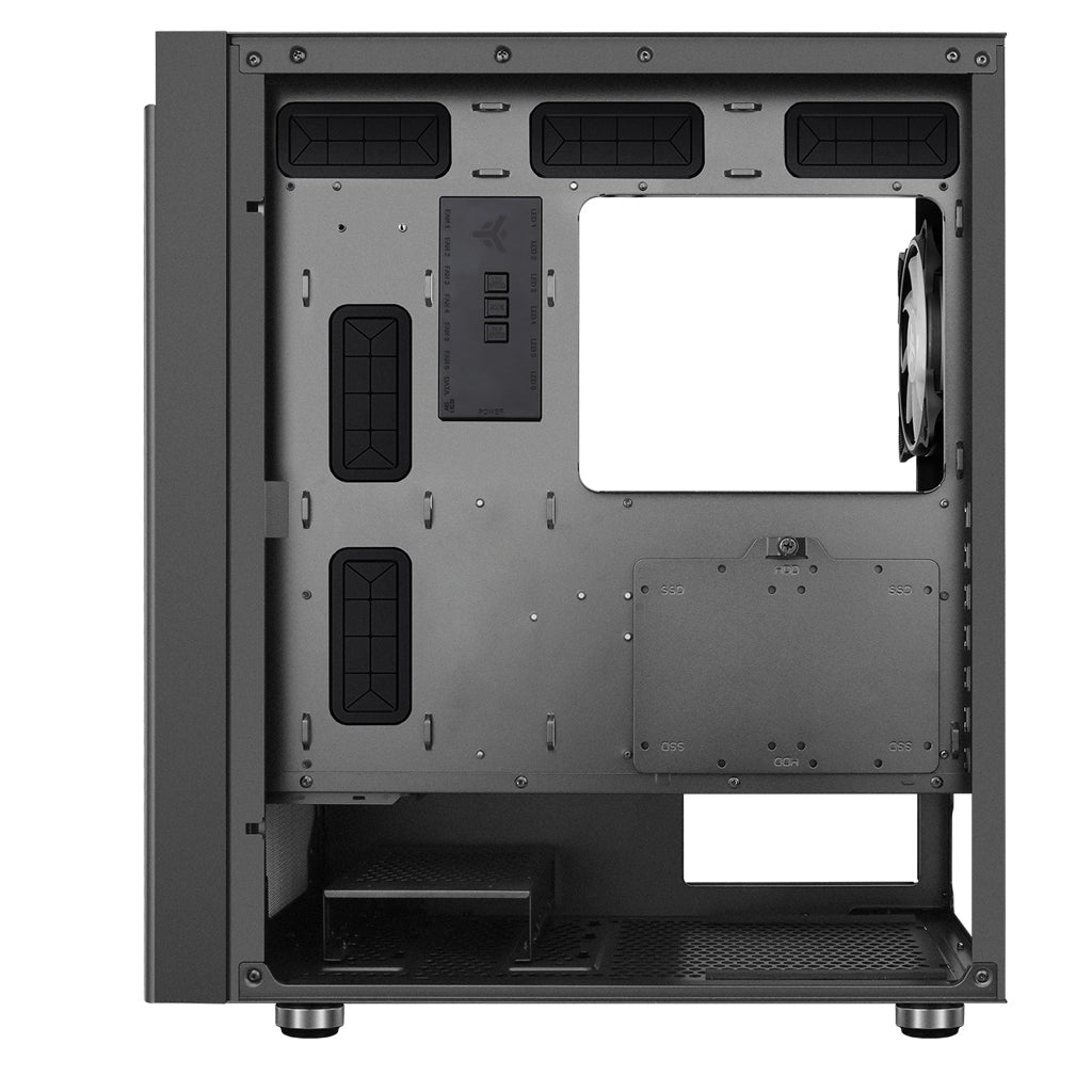 Boitier Moyen Tour ATX iTek Vertibra V210 RGB avec panneau vitré (Noir)