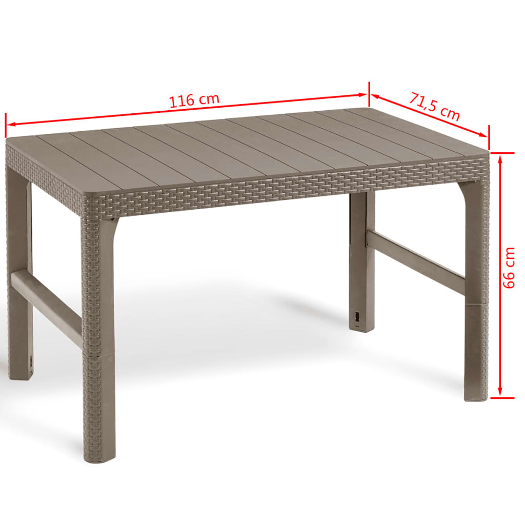 Keter Table de jardin Lyon Cappuccino