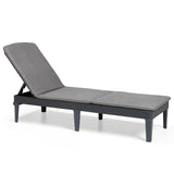 Keter Chaise longue avec coussin Jaipur Graphite