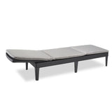 Keter Chaise longue avec coussin Jaipur Graphite