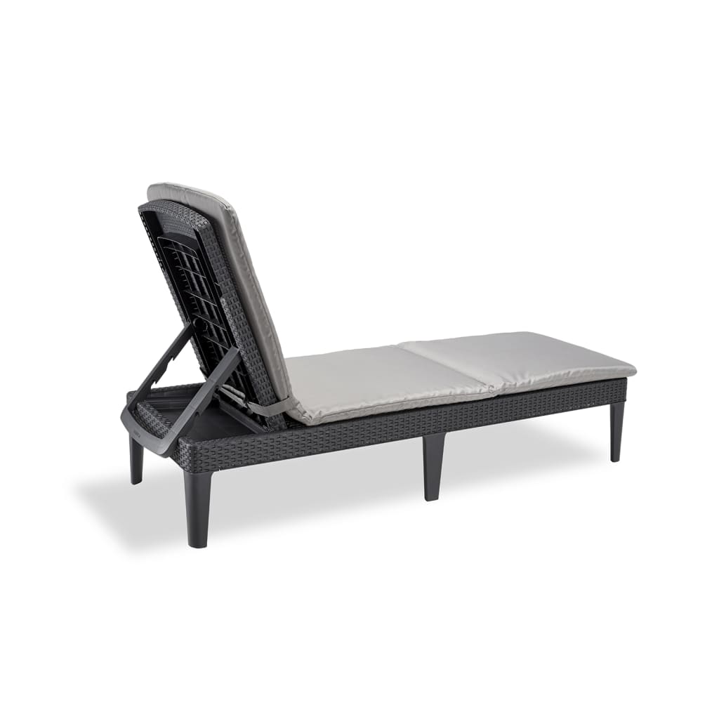 Keter Chaise longue avec coussin Jaipur Graphite