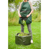 Nature Gardening Schürze mit faltbarer Tasche 130x55 cm grün