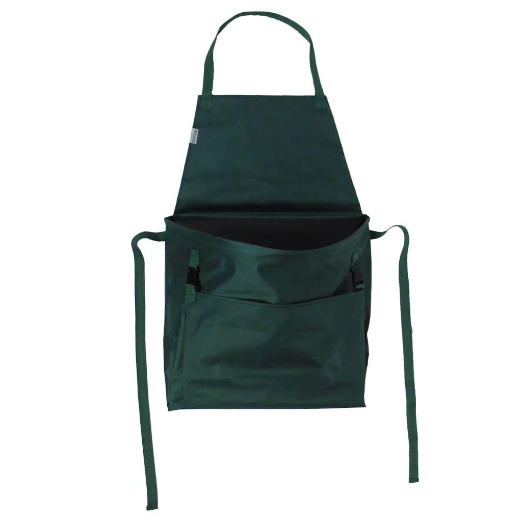 Nature Tablier de jardinage avec poche pliable 130x55 cm vert